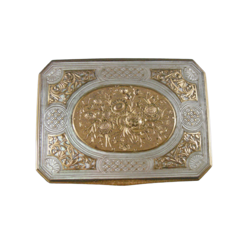 Louis XV gold mounted mother-of-pearl box